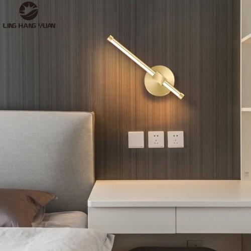 Gold Led Wall Light Bedside Light Modern Wall Lamp for Home Living room Bedroom Dining room Wall Led Light fixtures 110V 220v