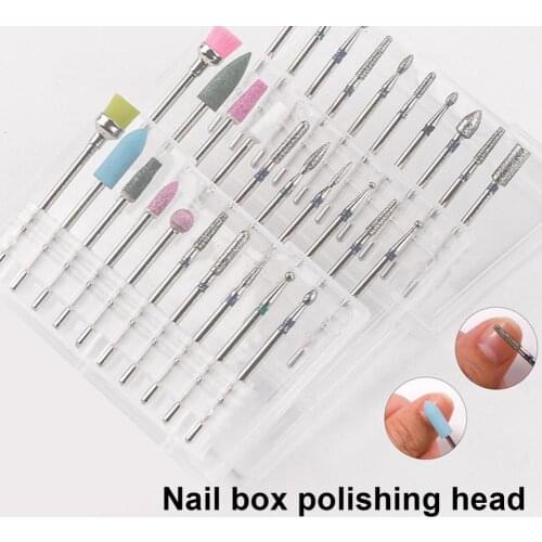 10Pcs/Set Manicure Polisher Impact Resistance Excellent Durability Tungsten Steel Nail Drill Bites Set for Women Nail Accessory