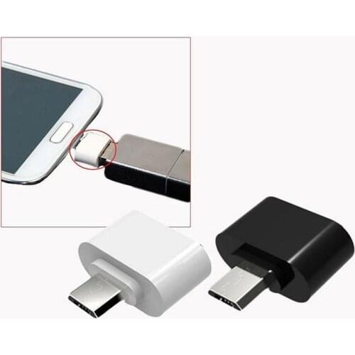 10000pcs/General Phone Cable Data OTG Adapter Micro USB 2.0 V8 Cell Mobile Phone TV Camera Android for Samsung Black White