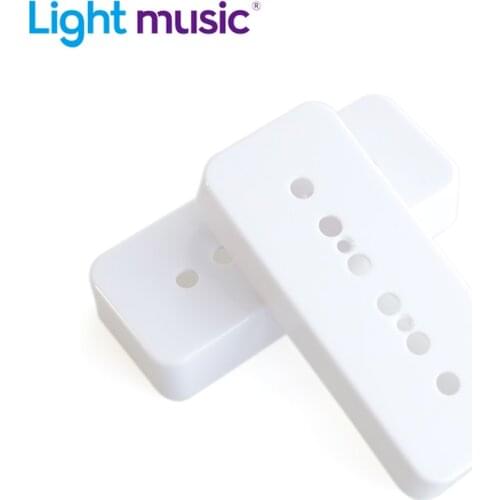 2Pcs P90 Soapbar Pickup Cover for LP Style Guitar 50/52mm Pole Space Black Plastic Electric Guitar Pickup Cover