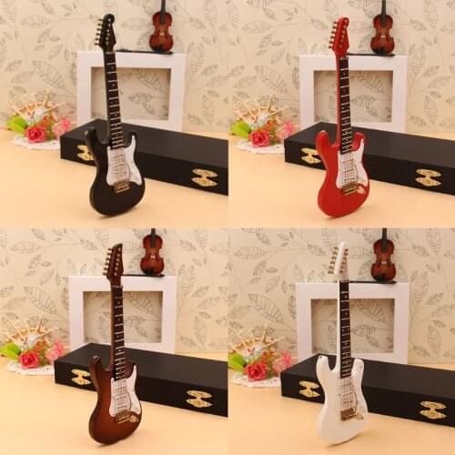 2021 New 14cm Mini Electric Guitar Model Miniature Guitarra Replica Gift with Case Stand