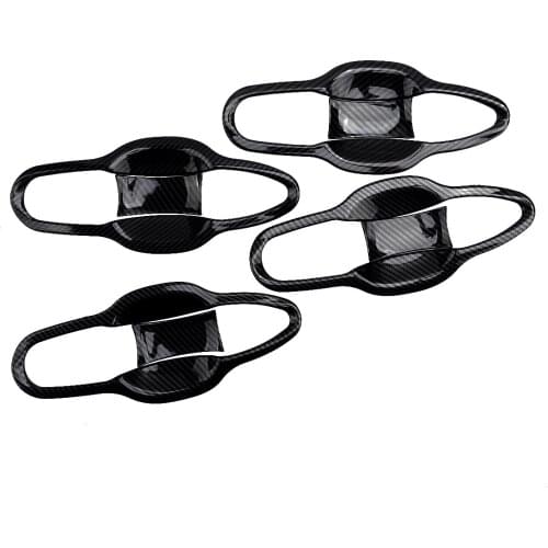 8Pcs Carbon Fiber Style ABS Car Door Handle Bowl Protector Cover Trim Fit for Toyota Camry 2018 2019 2020