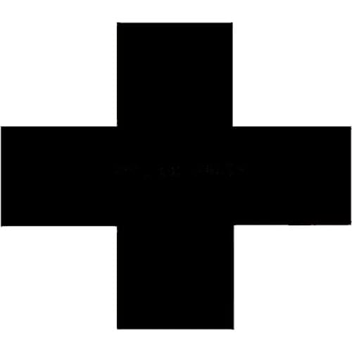 Car Sticker 10cm x 10cm RED MEDICAL CROSS DECAL CAR WINDOWcar body funny JDM cartoon vinyl decal Black/Silver etc 13 color