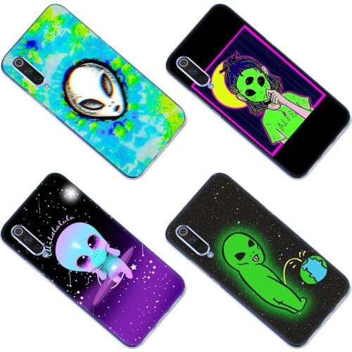 Aesthetics Cute Cartoon alien space Case for Xiaomi Mi POCO X3 NFC M3 F3 Note 10 S 10i 10T 11X Pro 11i 11 Ultra 11 Lite Cover