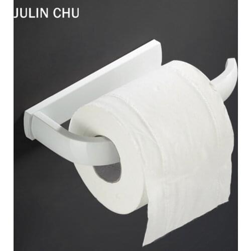 Rose Gold Toilet Roll Holder Nickle Brushed Bronze Black WC Paper Towel Holder White Tissue Holders Chrome for Bathroom Kitchen