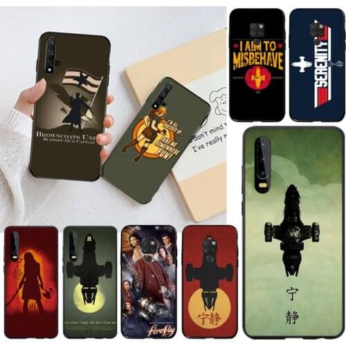 Design firefly tv show poster Phone Case Cover for Huawei P40 P30 P20 lite Pro Mate 20 Pro P Smart 2019 prime