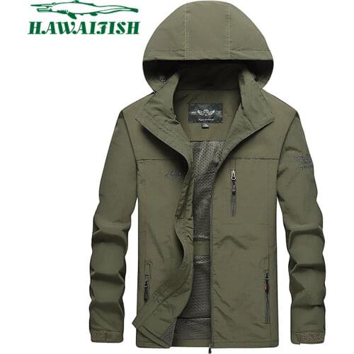 HAWAIFISH Mens Spring Jackets