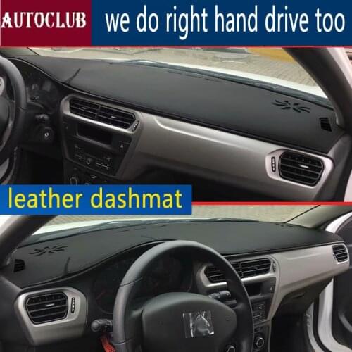 For Peugeot 301 Citroen C-Elysee 2012 2013 2014 2018 Leather Dashmat Dashboard Cover Car Pad Dash Mat SunShade Carpet Cover Car