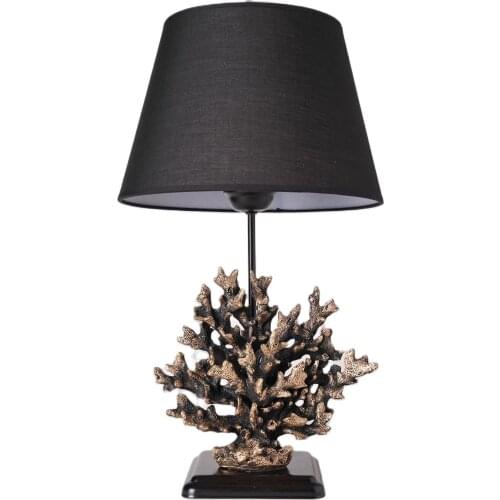 Hmydesign Home Office For Living Room Bed Room Leaf Tree Foot Design Stylish Table Lighting Lamp Corail Lampshade Gold