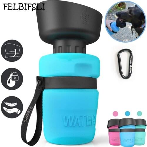 Lesotc pet water bottle dog water bottle collapsible dog travel water bottle dog water bottle light convenient travel