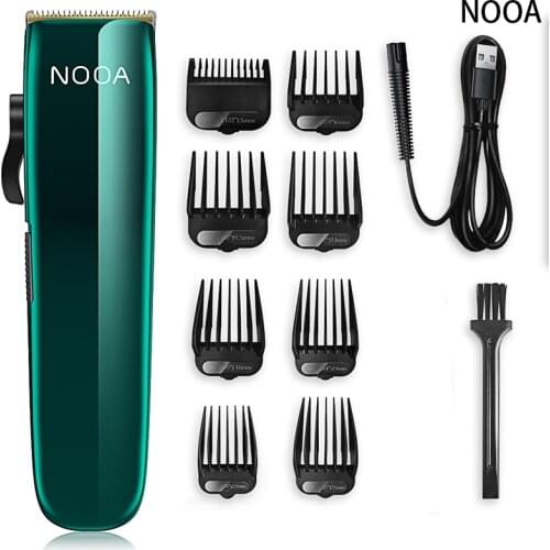 Mens Cordless Hair Clippers Rechargeable Hair Trimmers Professional Grooming Kit with Clipper & Trimmer for Beard, Head, Body