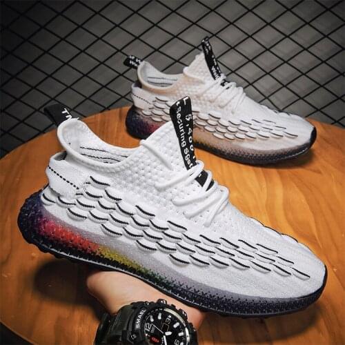 Color Running Shoes Rainbow Mens Sneakers Outdoor Jogging Sport Shoes Male Casual Walking Sneakers Zapatillas Hombre Deportiva