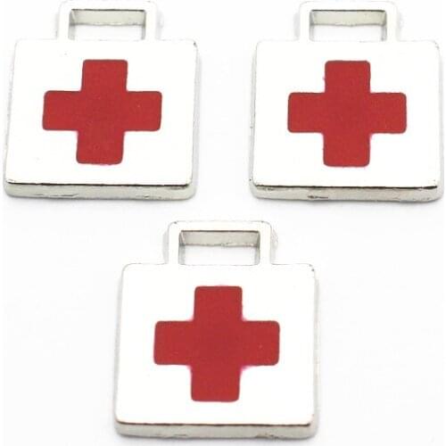 New Arrival 20pcs/lot medical kit Dangle Charms Lobster Clasp Hanging Charm For Pendant Bracelet Floating Charms Jewelry