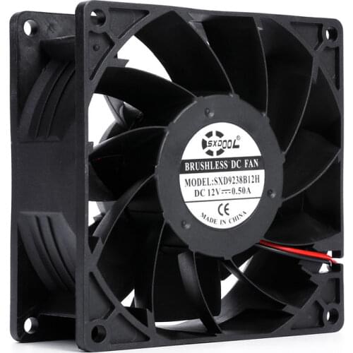 New SXDOOL SXD9238B12H 92mm 92*92*38mm DC 12V 0.50A 4000rpm 92.3cfm server inveter axial cooling fan powerful