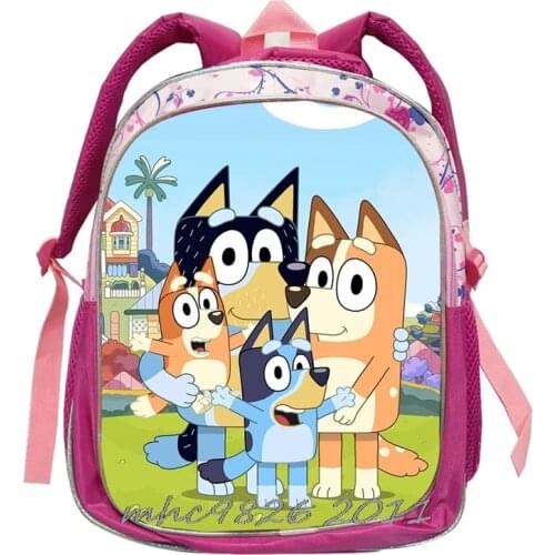 Disney New 3D bingo bluey Print Schoolbag Children Student Schoolbag School Backpack Youth Boys Girls Schoolbag