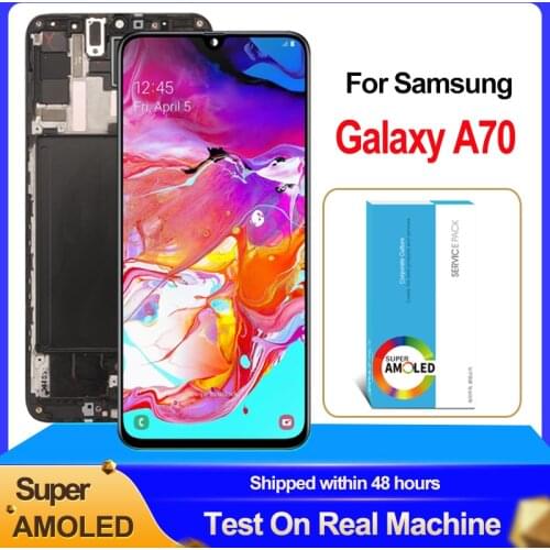 Original 6.7'' Super AMOLED Display For Samsung Galaxy A70 LCD A705 A705F SM-A705MN Display Touch Screen Digitizer Assembly