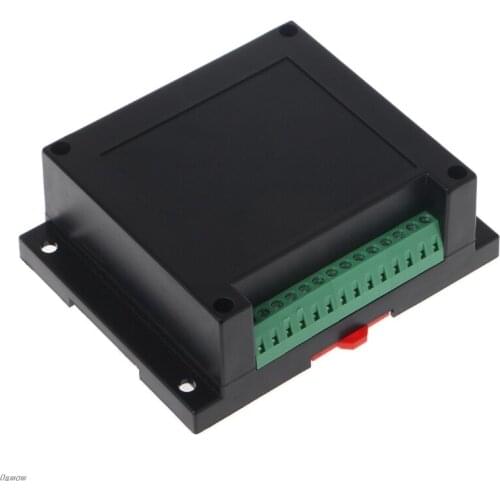 PLC Control Box Plastic Shell Electronic Project Case DIY Terminal Block Damom