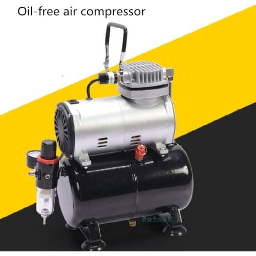 220V Colopaint Mini Portable Air Compressor with Air Tank Body Painting Temporary Tattoo