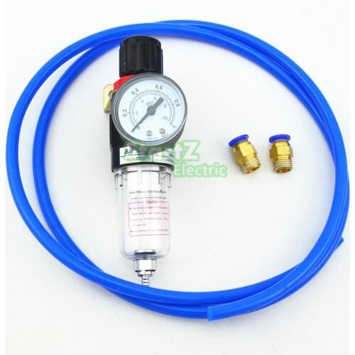 AFR2000 DIY Air Pressure Regulator Water Separator Trap Filter Airbrush Compressor with 8mm Fittings 5Meter Hose