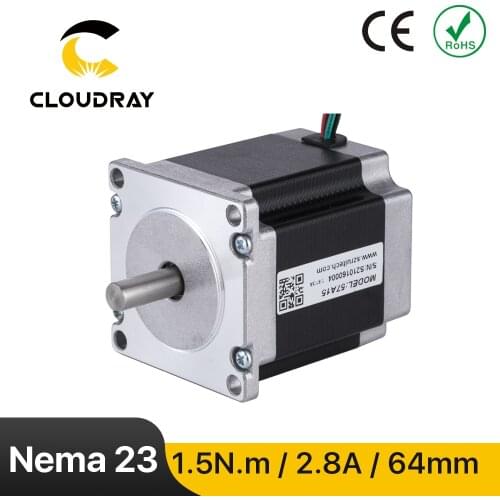 Nema23 Stepper Motor 57mm 150Ncm 2.8A 2 Phase Stepper Motor 4-lead Cable for 3D printer CNC Laser Grind Foam Plasma Cut