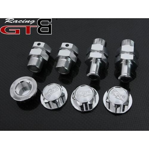 CNC Alloy Wheel Hub Front / Rear Extended Axles with Nuts for HPI km rv Baja 5b ss 5t 5sc