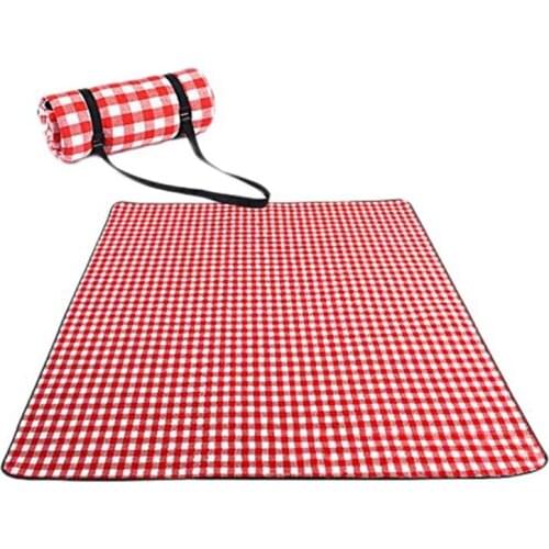 Picnic Cloth Fold Pad Soft Blanket Outdoor Folding Waterproof Blanket Camping Beach Plaid Picnic Mat 200cmX200cm