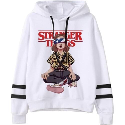 Stranger Things Season 3 Hoodie Women funny eleven Sweatshirts Kawaii Korean Oversized Harajuku Hip Hop Hooded female hoodies