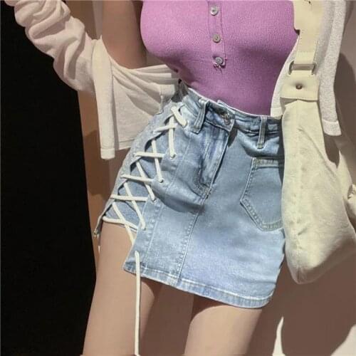 Women shorts Summer clothes Women pants Clothing Summer 2021 Baggy skirt pants Frenulum Show thin High waist All-match Fashion