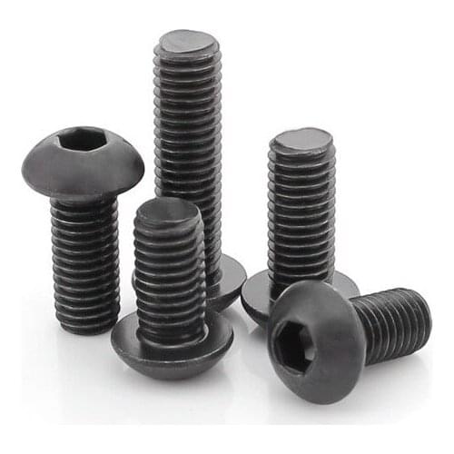 10.9 high-strength black semi-circular head socket head cap screws M6M8M10*8 10 12 14 16 18 20 22 28 30 35 40 45 50 55 60 90 100