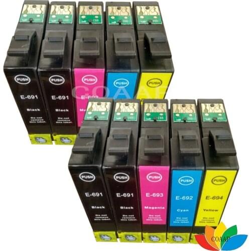 10 Pack Ink for Compatible Epson 69 T069 Stylus C120 CX5000 CX6000 CX7450 CX8400 CX9400 (2SET+2BK)