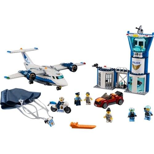 11210 City Series Air Police Air Force Base 60210 Children Assembled Puzzle Building Block Toy Gifts