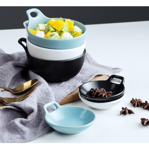 3.5-inch Color Glaze Japanese Small Taste Dish Creative Ceramic Mini Seasoning Chopsticks Rack Soy Sauce