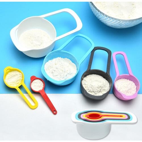 6-Piece Baking Measuring Spoon Round Measuring Spoon Coffee Spoon Measuring Spoon Set Milk Powder Measuring Cup Tool
