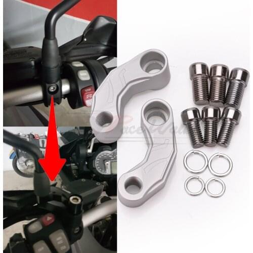 Motorcycle modification accessories rearview mirror mounting extender CNC aluminum alloy for bmwr1250gs 2019-2020
