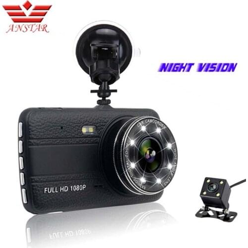 ANSTAR 4.0" IPS Car DVR Camera Dual Lens Dash Cam FHD 1080P With Rear View Motion Detection+G-Sensor Dvr Dash Cam
