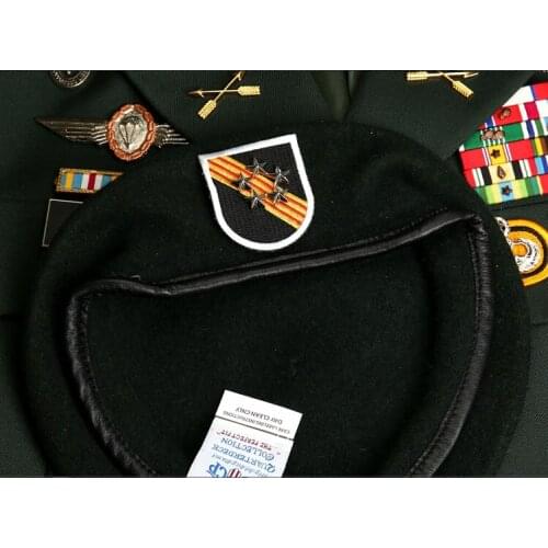Vietnam War US Army Special Forces Group Wool Green Beret Cap 5th Group 5 Star General Rank Military Hat Military Store