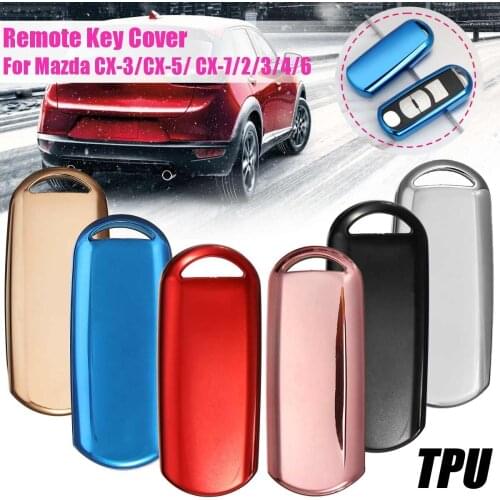 Car TPU Remote Key Cover For Mazda 2 3 5 6 Cx3 Cx5 Cx7 Cx9 Mx5 Cx-3 Cx-5 Cx-7 Cx-9 Case Shell Protecor Car Styling Accessories