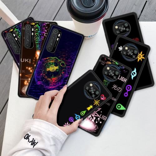 Black Soft Phone Case For Xiaomi Mi Poco X3 NFC 10T Pro 5G 11x M3 Note 10 Lite 9T 11 A2 F1 Protect Cover Digi D-Digimons Crests