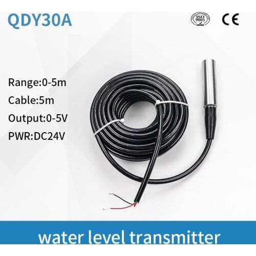 QDY30A 5V 10V DC24V water level sensor liquid level iquid level sensor in metal tank transmitter sensor oil tank level sensor