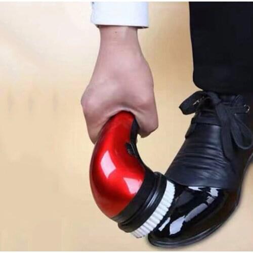 Electric shoe polisher hand held portable shoe polisher automatic charging shoe brushing artifact household fast leather care