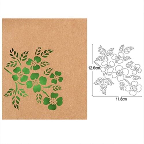 Customized dies Flower Branch Tree Metal Cutting Dies DIY Scrapbooking Stamps Craft Embossing Die Cut Cards Making Stencils dies
