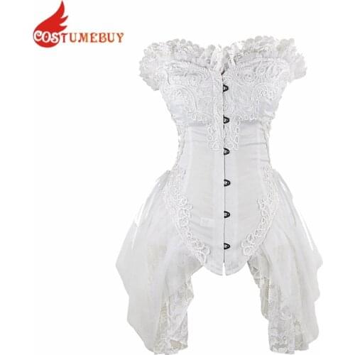 Overbust Corset Sexy Lace Plus Size Shapewear Sexy Gothic Underbust Corset Women Lace Body Waist Slimming Belt For Victorian
