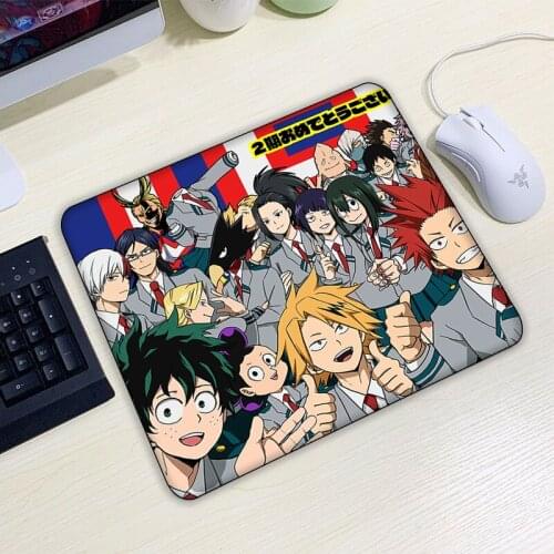Anime Mouse Pad Gamer Gaming Keyboard Mousepad My Hero Academia Desk Mat Keyboard Small PC Gamer Xs Xxs Table Pads Mausepad