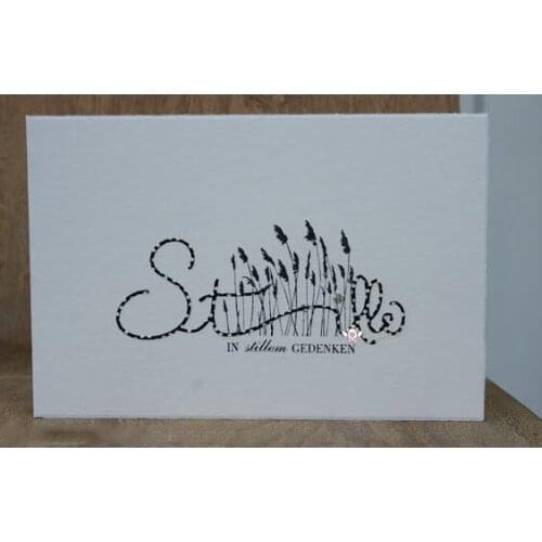 Mmao Crafts Metal Steel Cutting Die New German silence letter Stencil For DIY Scrapbooking Paper/photo Cards Embossing Dies