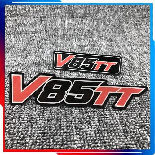 For Moto Guzzi V85 TT Motorcycle Tank pad 3D Logo Luggage Aluminum Case Sticker Body Shell Decal Protector Fairing Emblem Badge