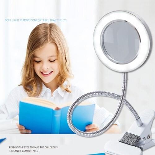 Table Lamp Eye Protection Reading Lamp Magnifying Glass Repair Clip Lamp Beauty Makeup Tattoo Light