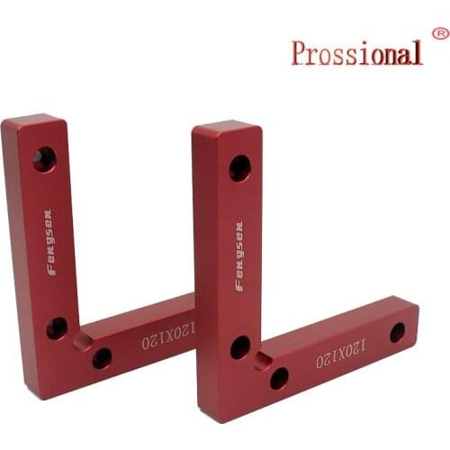 New 2pcs Aluminum L-Squre Clamping Squares,woodworking 90 degrees Try Square Angle Ruler,rectangular device,fixing clip
