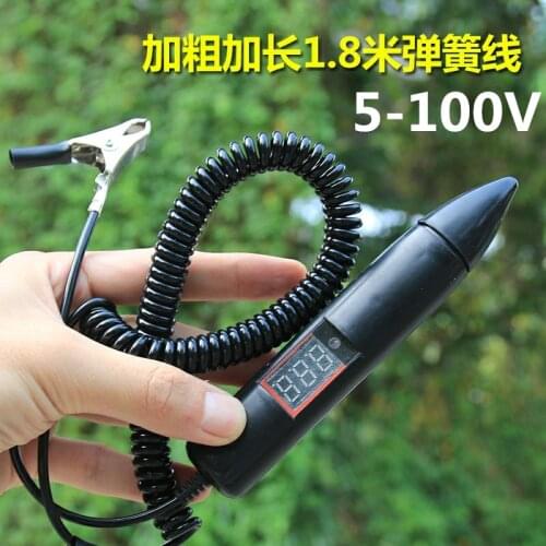 New! 5-100V Automotive LCD Digital Circuit Tester Voltage Meter Pen Car Truck Circuit Scanner Power Probe Diagnostic Tool