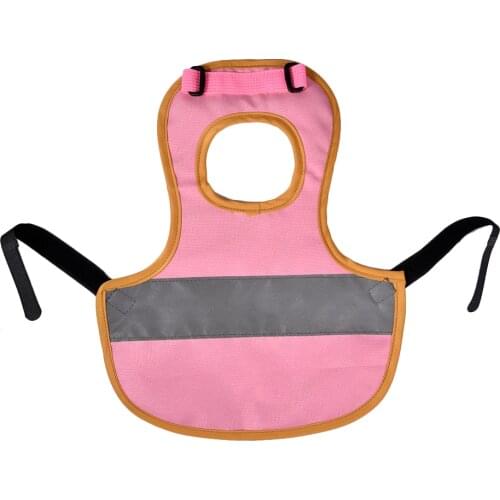 Pet Clothes Chicken Reflective Vest Helmet Clothes Poultry Hen Adjustable Saddle Apron Feather Protection Holder Chicken Duck