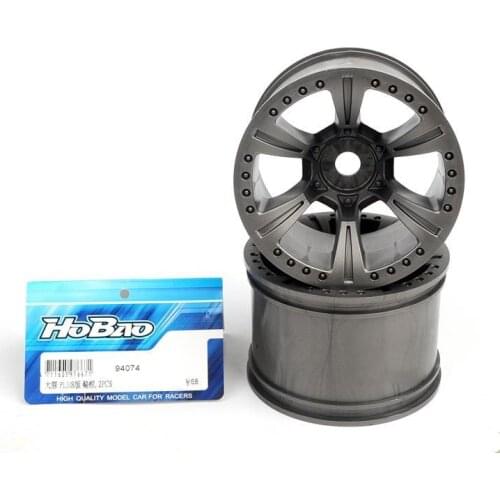 OFNA/HOBAO RACING 1/8 HYPER MT 94074 2pcs/set Nylon mixed carbon MT PLUS NEW WHEEL GREY for rc parts